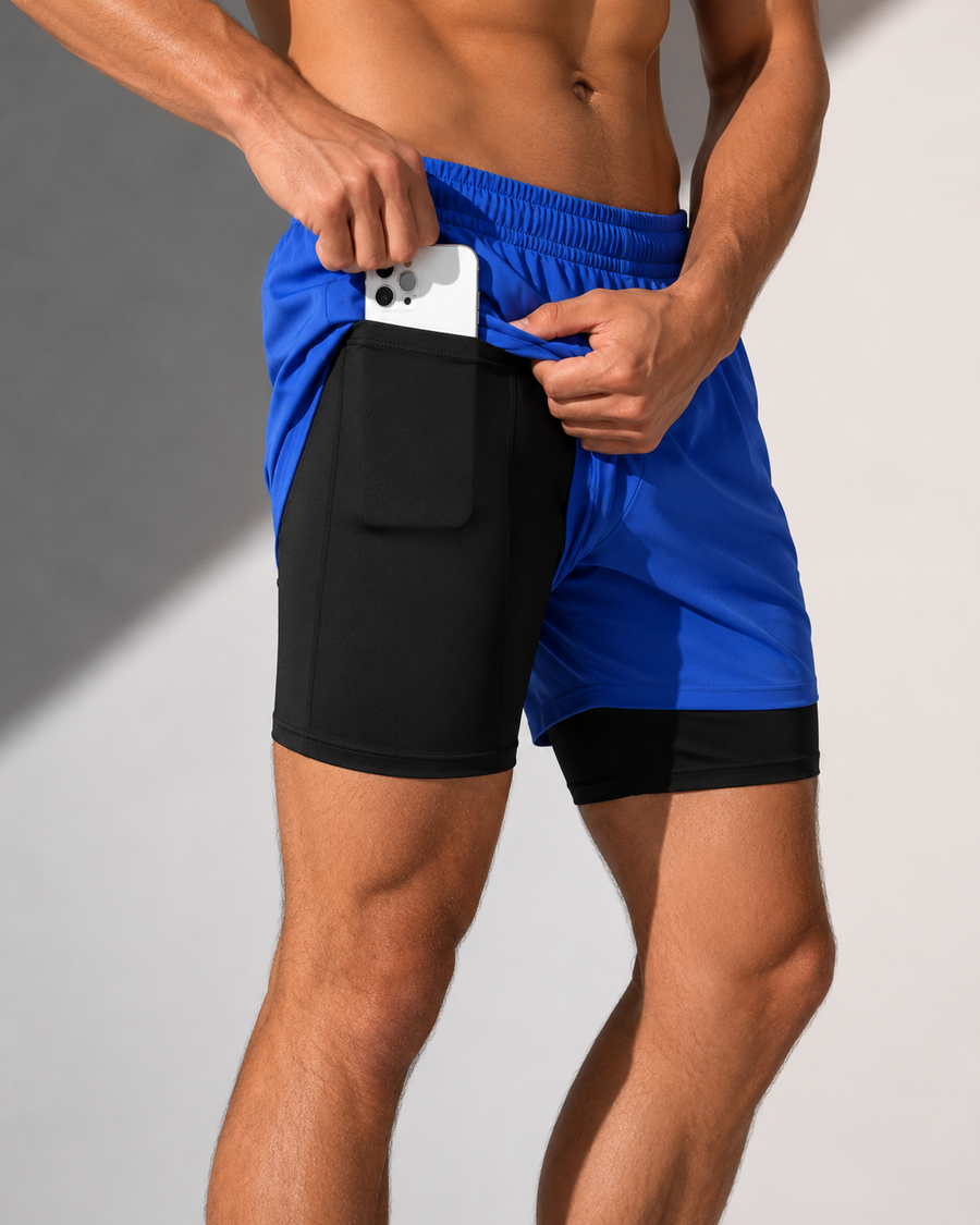 AROSA | Herren Laufshorts 2-in-1 Performance