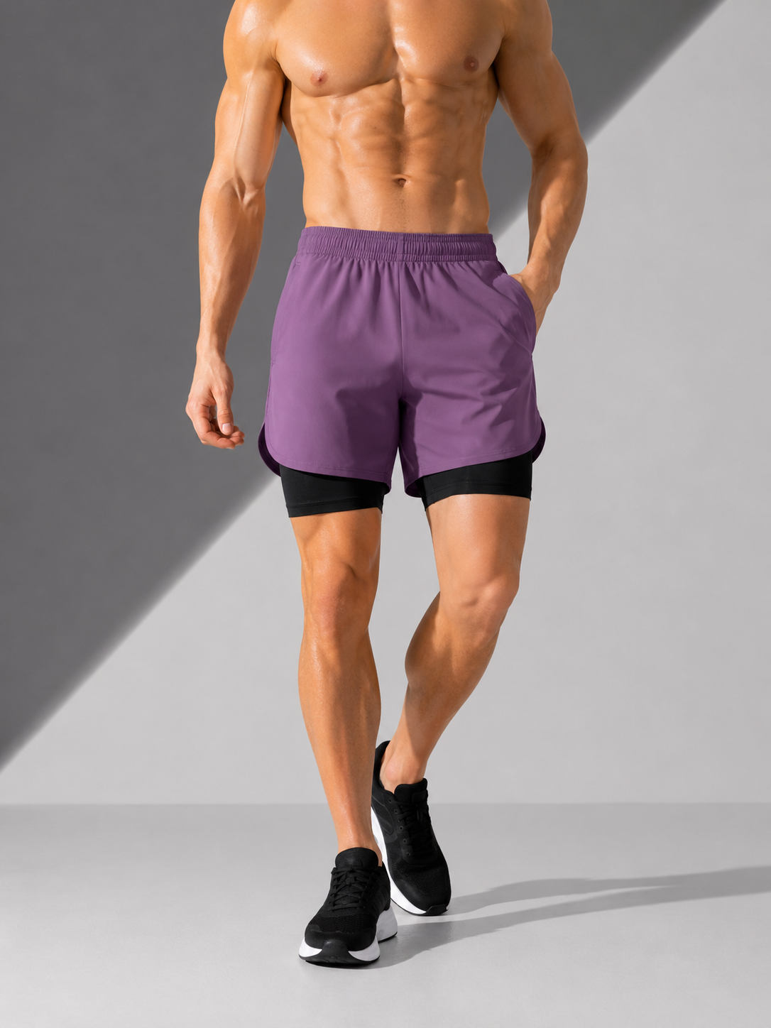 AROSA | Herren Laufshorts 2-in-1 Performance