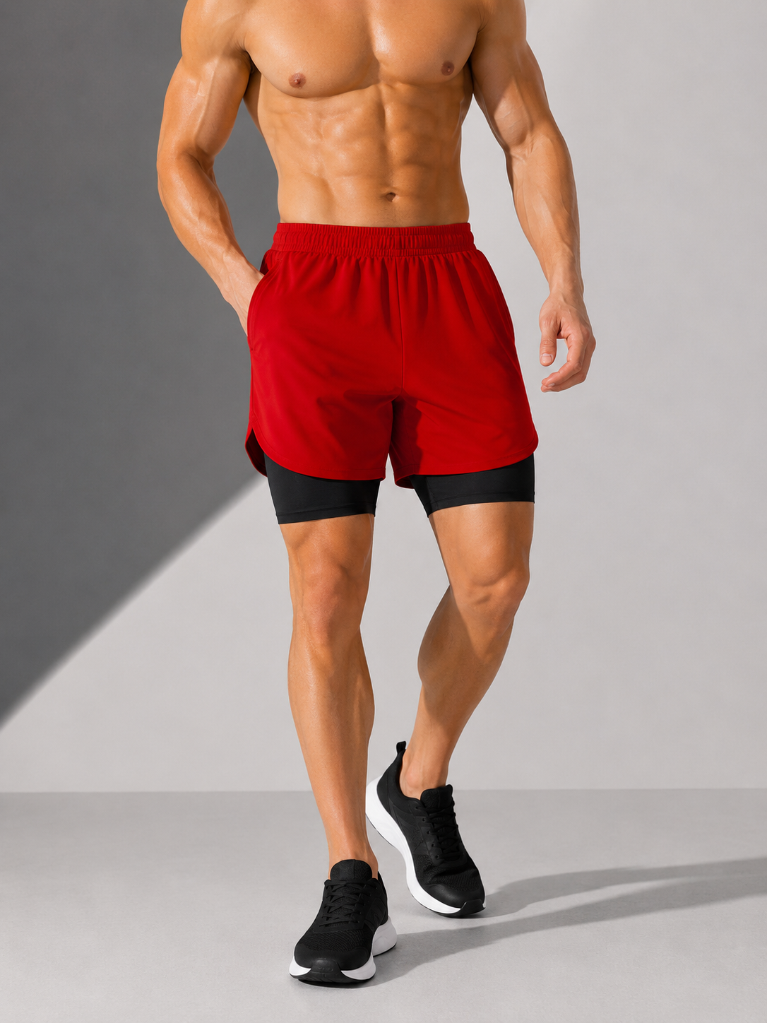 AROSA | Herren Laufshorts 2-in-1 Performance