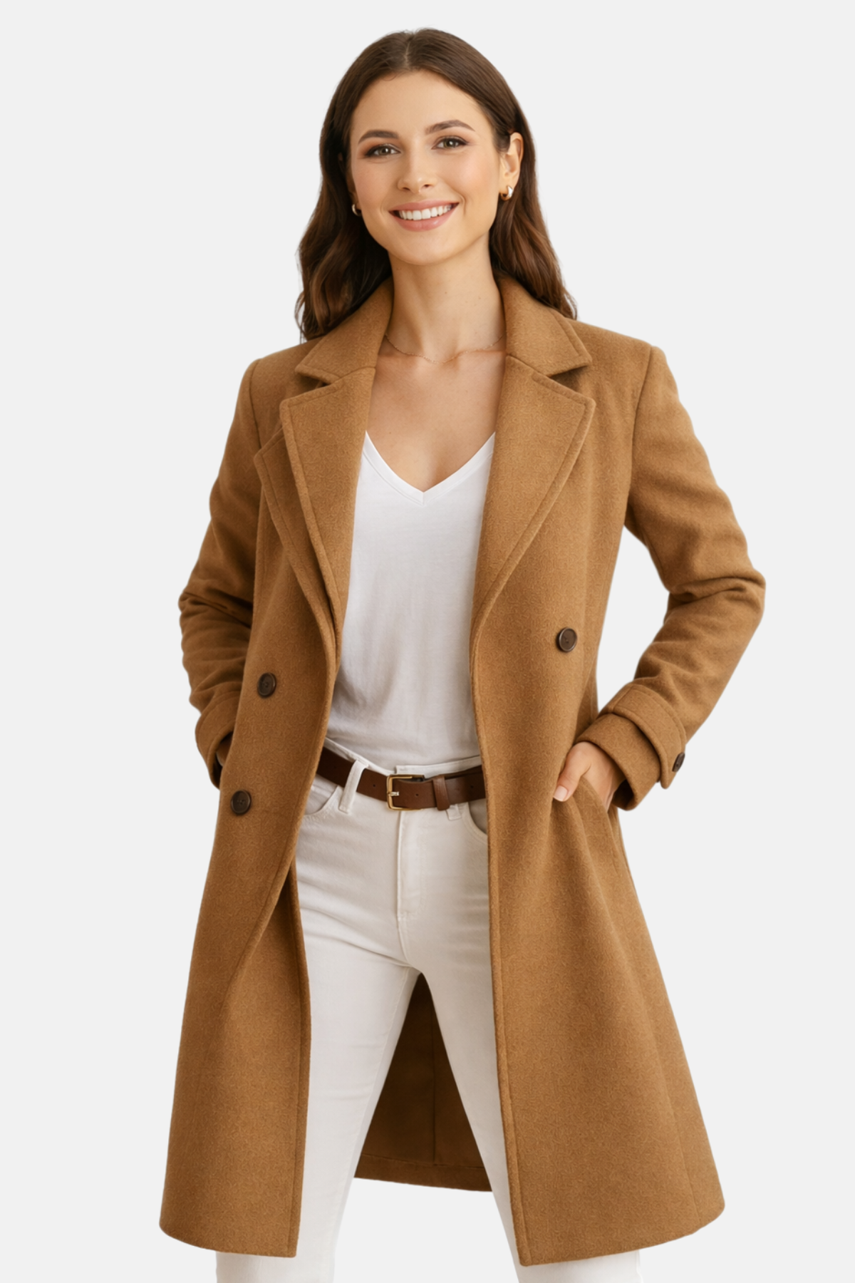 Isabell Damen Mantel – Eleganter Wollmantel mit klassischem Schnitt