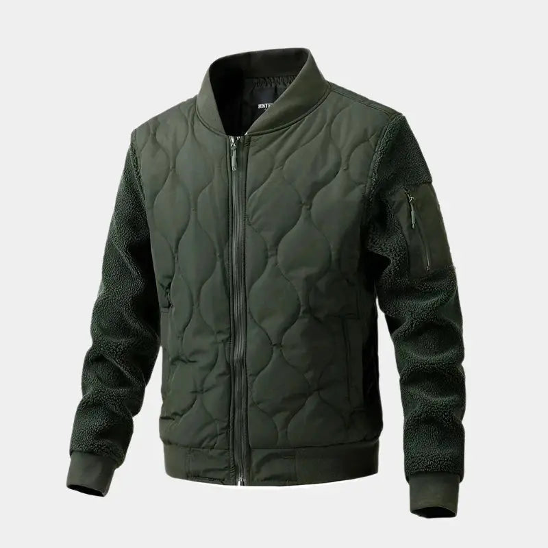 Sherpa Ärmel Gepolsterte Bomberjacke