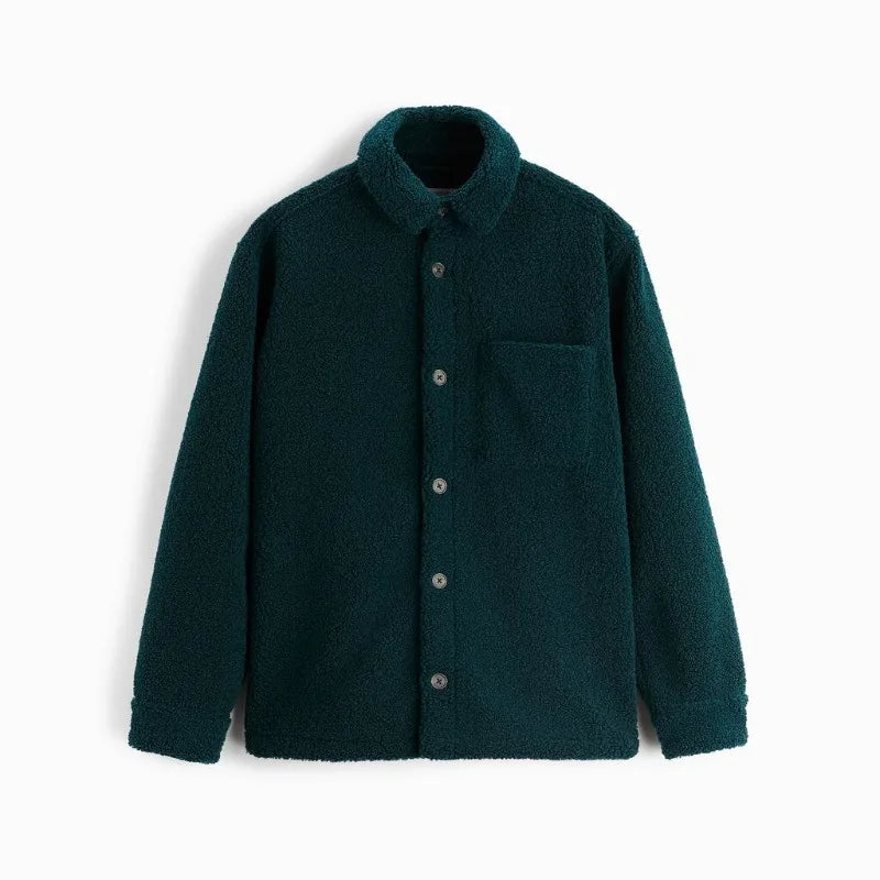 Felix | Teddyjacke mit Knopfleiste und Brusttasche