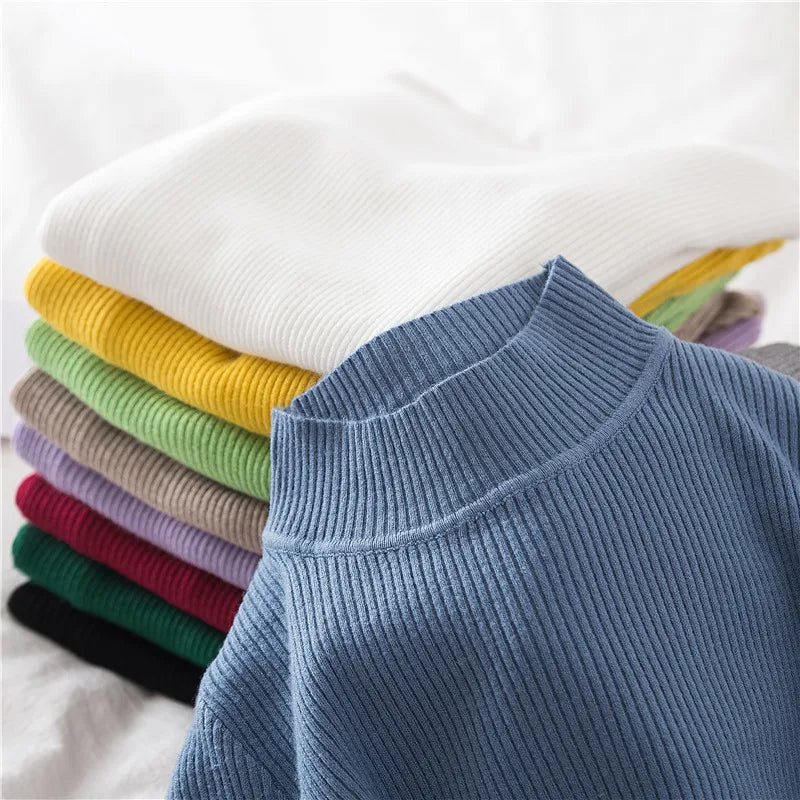 Damen Rollkragenpullover aus weichem Strick