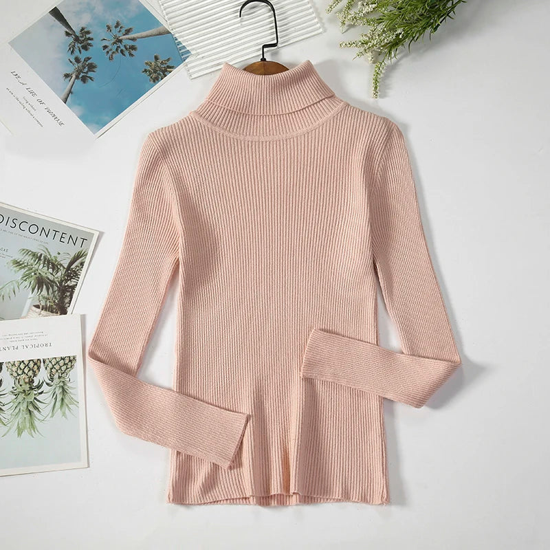 Damen Rollkragenpullover aus weichem Strick