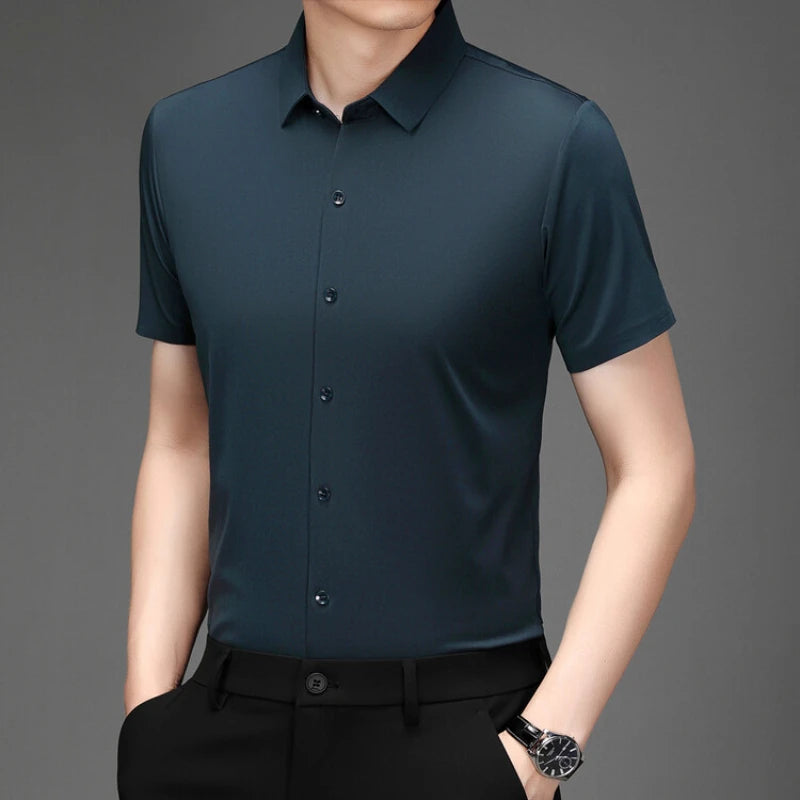 Bruno | Stretch Shirt mit kurzem Arm