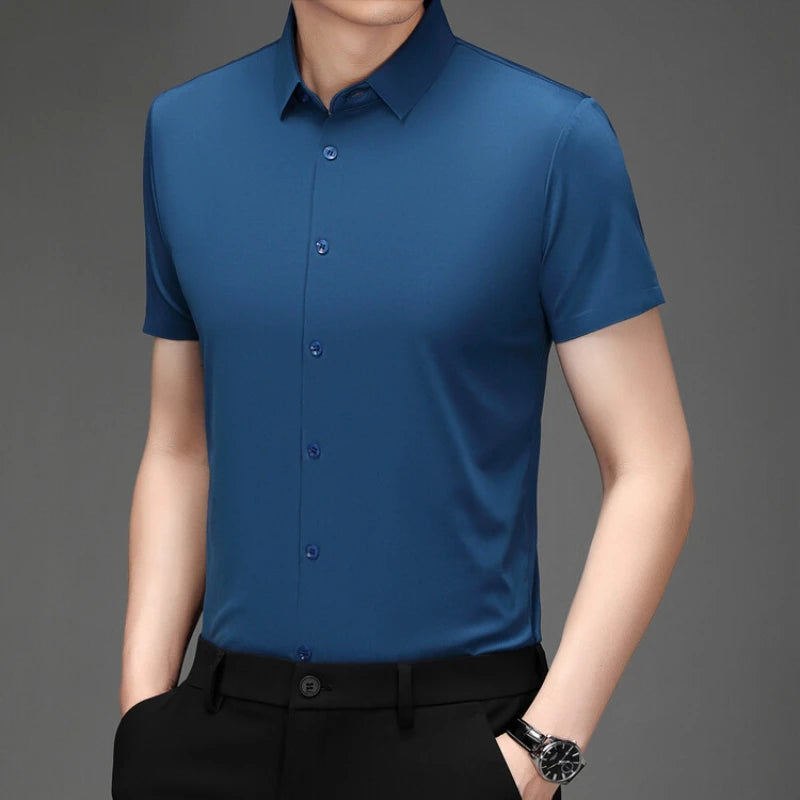 Bruno | Stretch Shirt mit kurzem Arm