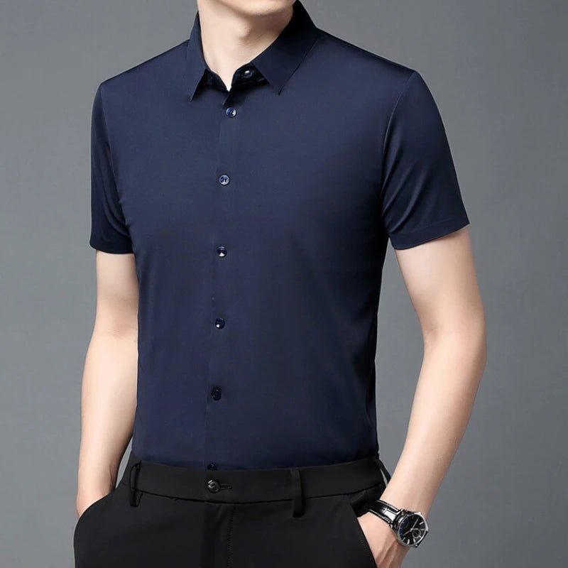 Bruno | Stretch Shirt mit kurzem Arm