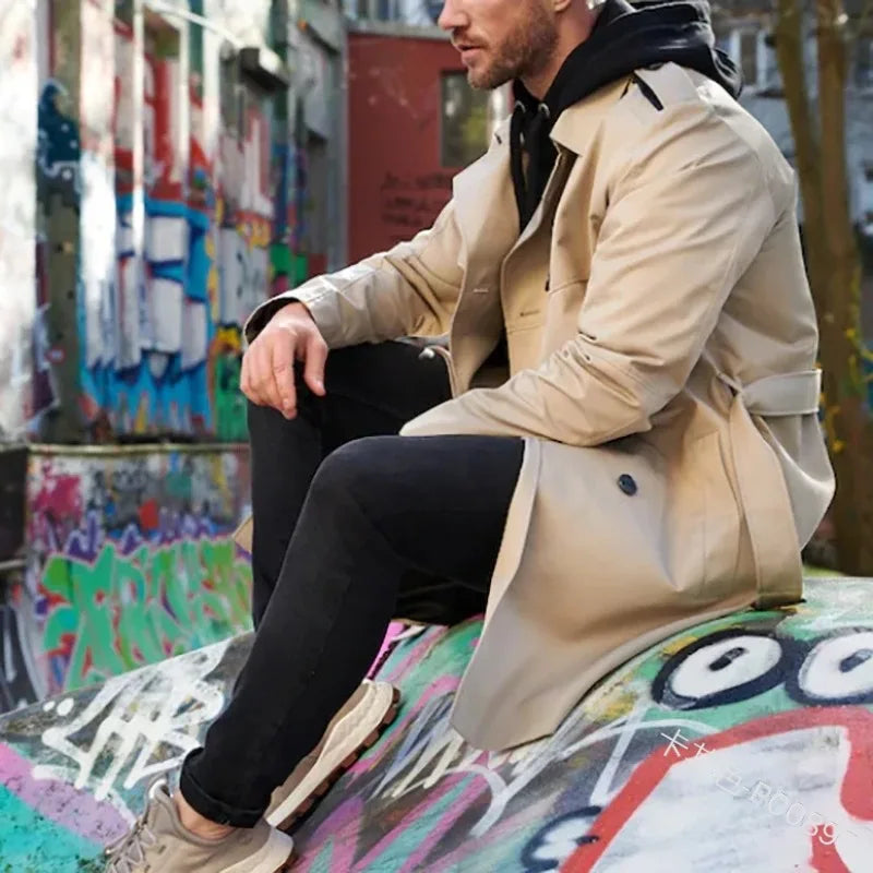 Julian | Trenchcoat mit Doppelreihe und Gürtel