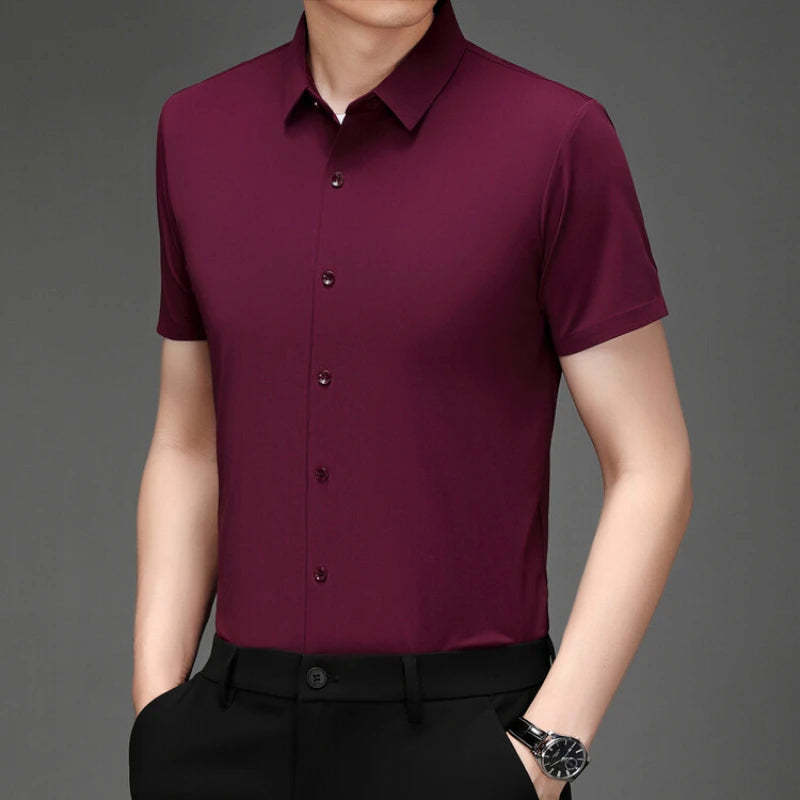 Bruno | Stretch Shirt mit kurzem Arm