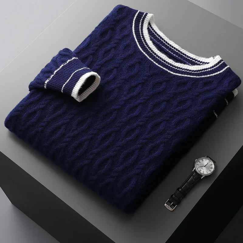 Herren Pullover aus reiner Wolle