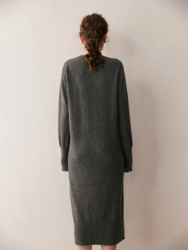 Elegantes Midikleid – zeitlos schlicht & edel für Herbst und Winter