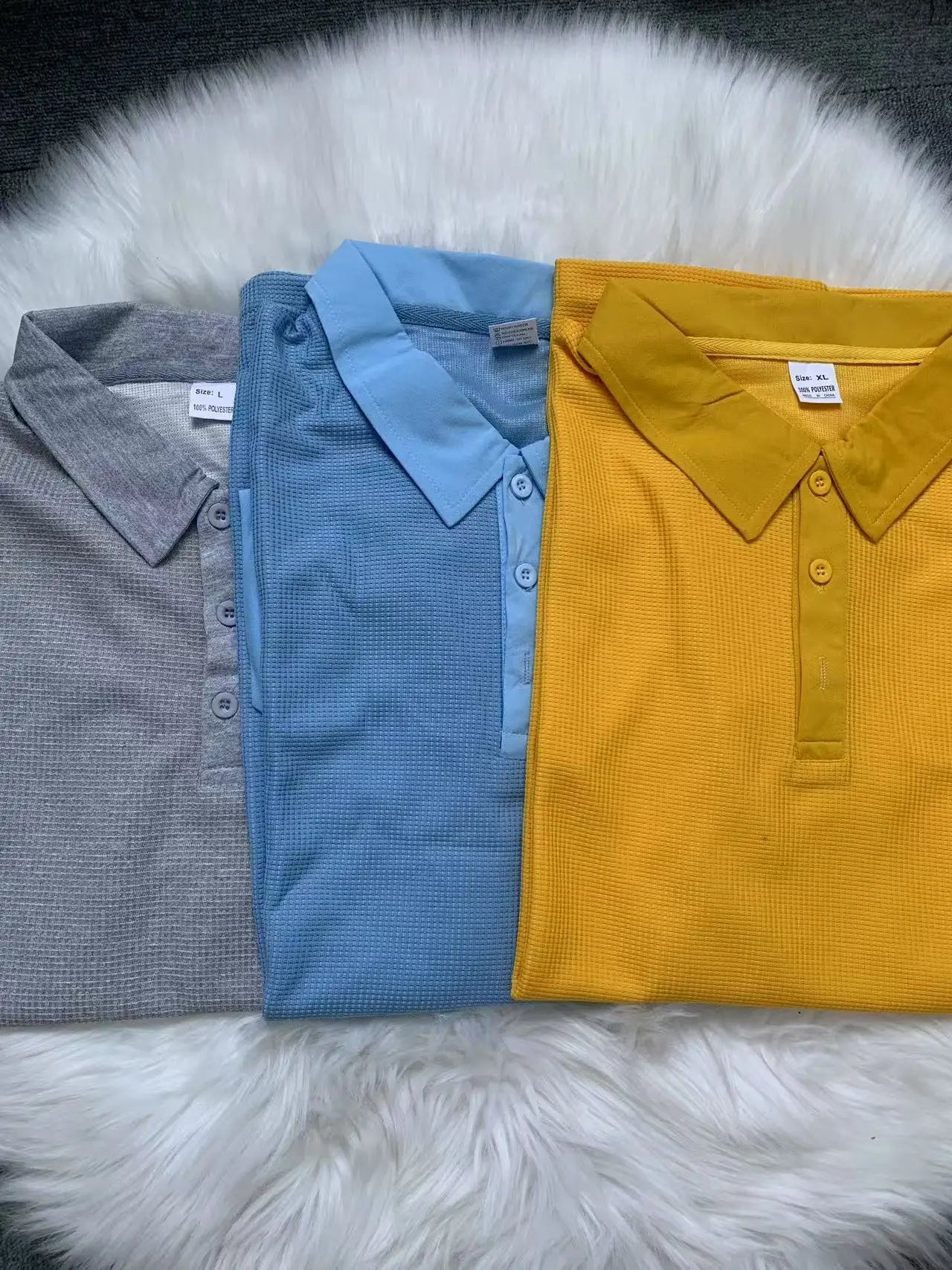 Henrik | Poloshirt mit Struktur und kurzem Arm