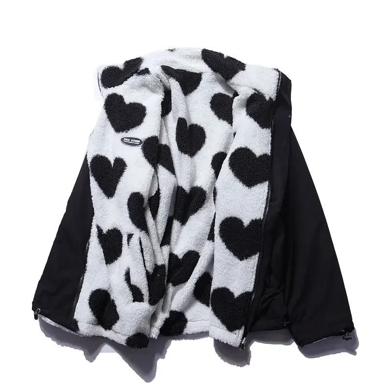 Daria Wendbare Jacke mit Herzchen