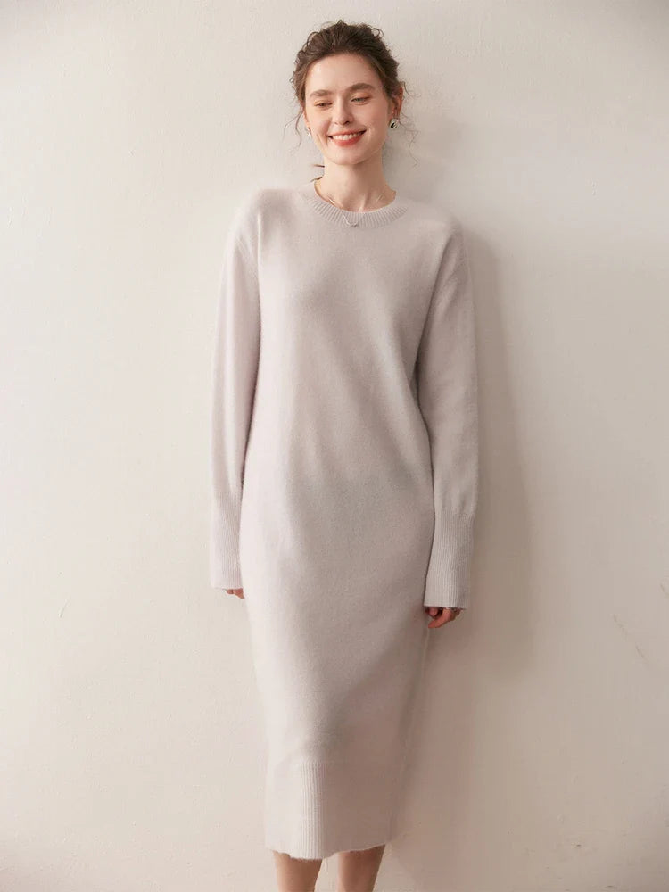 Elegantes Midikleid – zeitlos schlicht & edel für Herbst und Winter