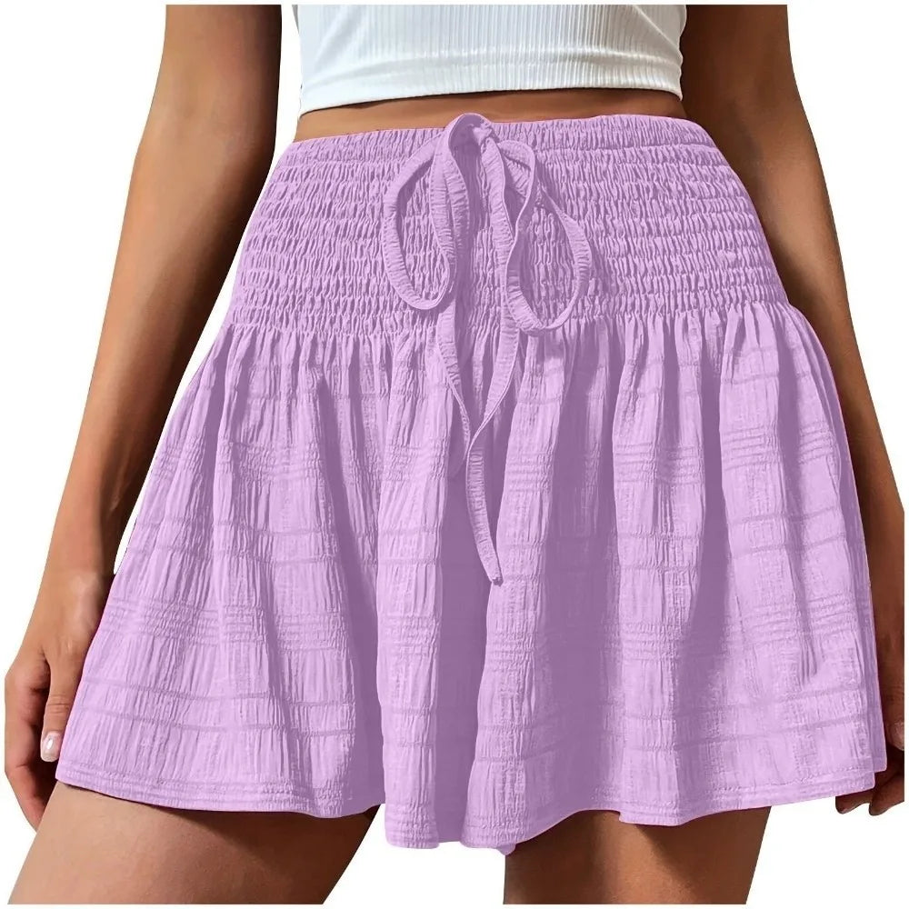 AROSA | Lockere Shorts mit Kordelzug und hoher Taille