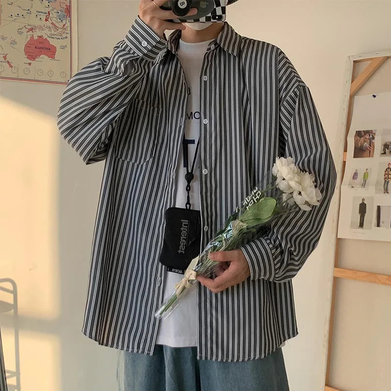 Pavel | Oversize Hemd mit Streifen und lockerem Schnitt