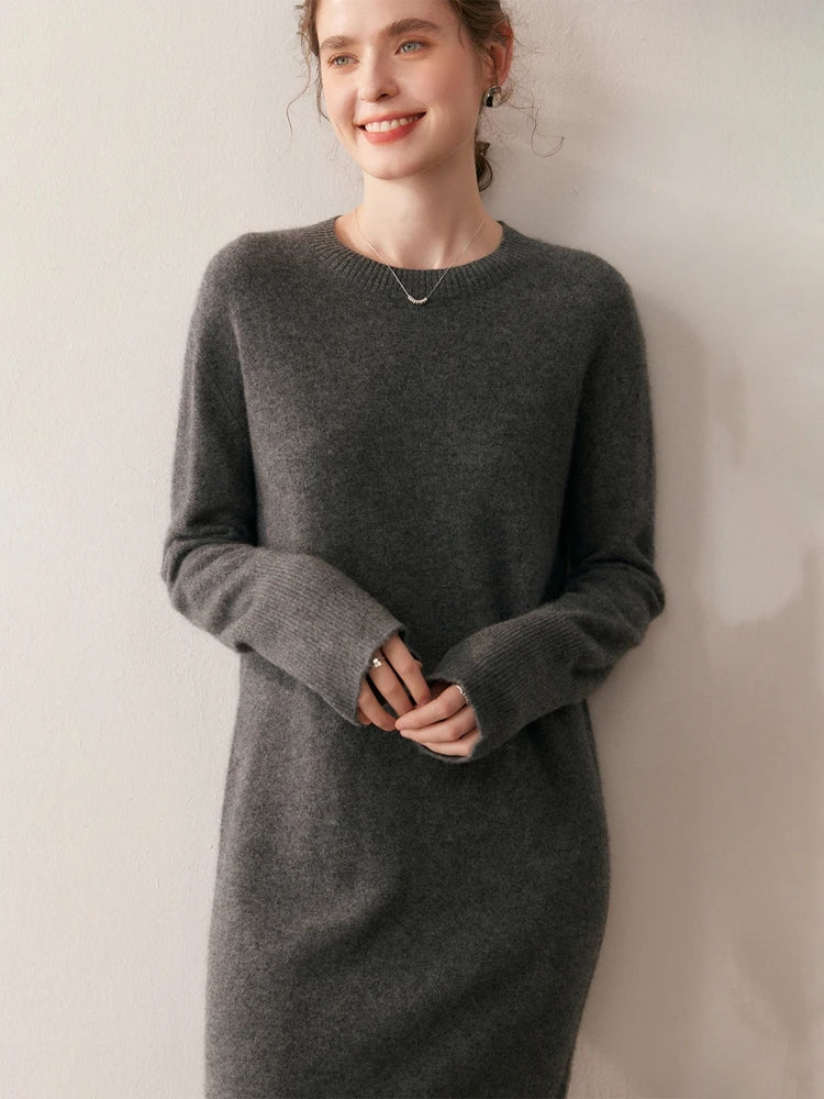 Elegantes Midikleid – zeitlos schlicht & edel für Herbst und Winter