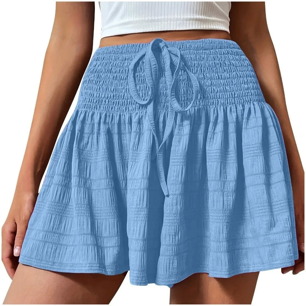 AROSA | Lockere Shorts mit Kordelzug und hoher Taille
