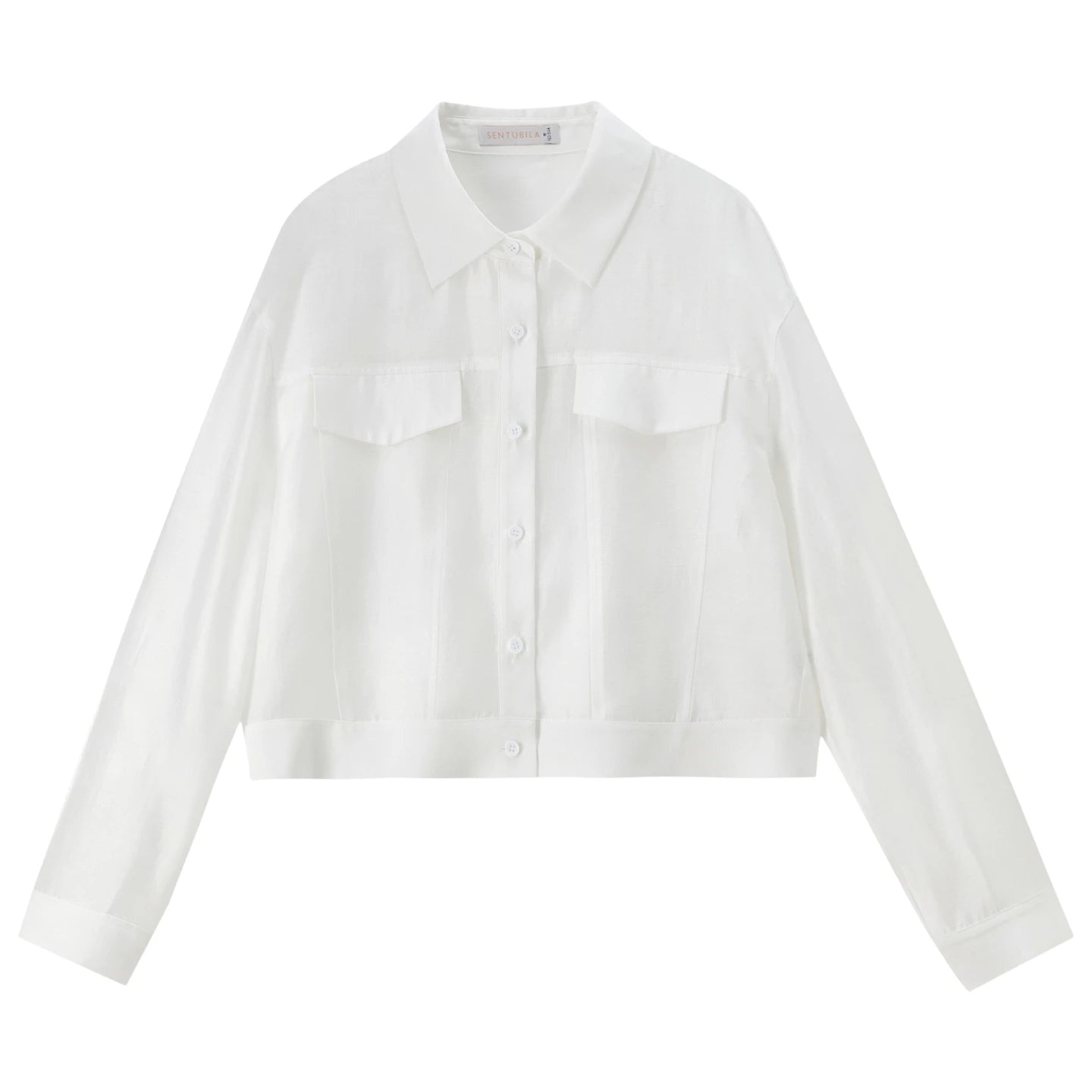 Lavinia | Bluse mit transparentem Stoff und Kragen