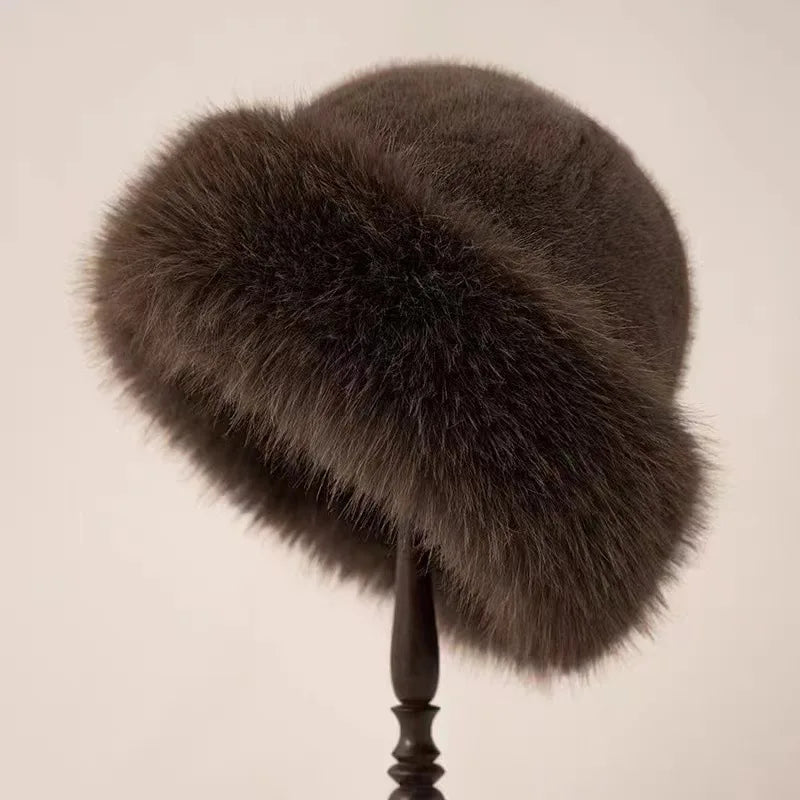 Beryll Elegante Pelzmütze