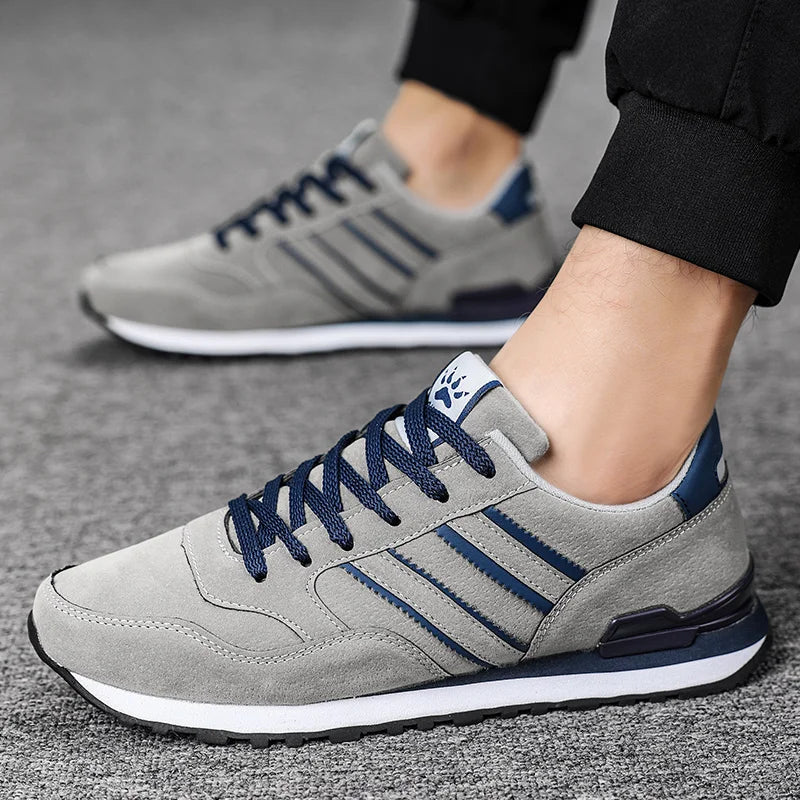 TIMO - Leder Herren Freizeitschuhe Casual, Atmungsaktiv