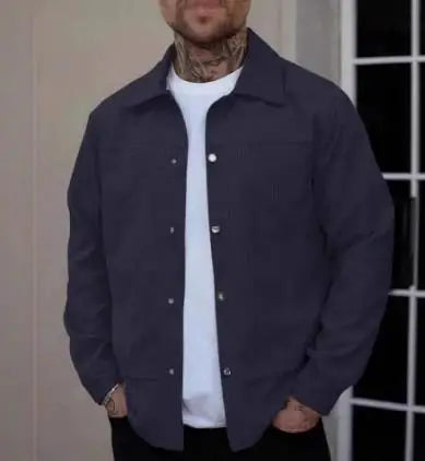 Tomas | Jacke aus Cord mit Knopfleiste
