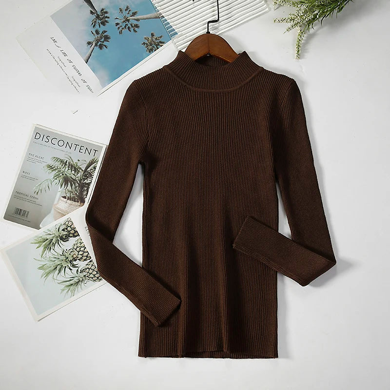 Damen Rollkragenpullover aus weichem Strick