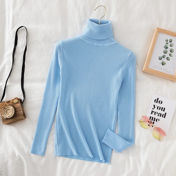 Damen Rollkragenpullover aus weichem Strick