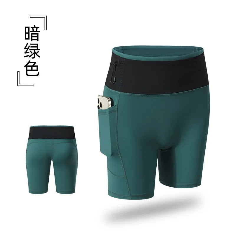 AROSA | Hoch elastische Damen-Kompressionsshorts mit Taschen