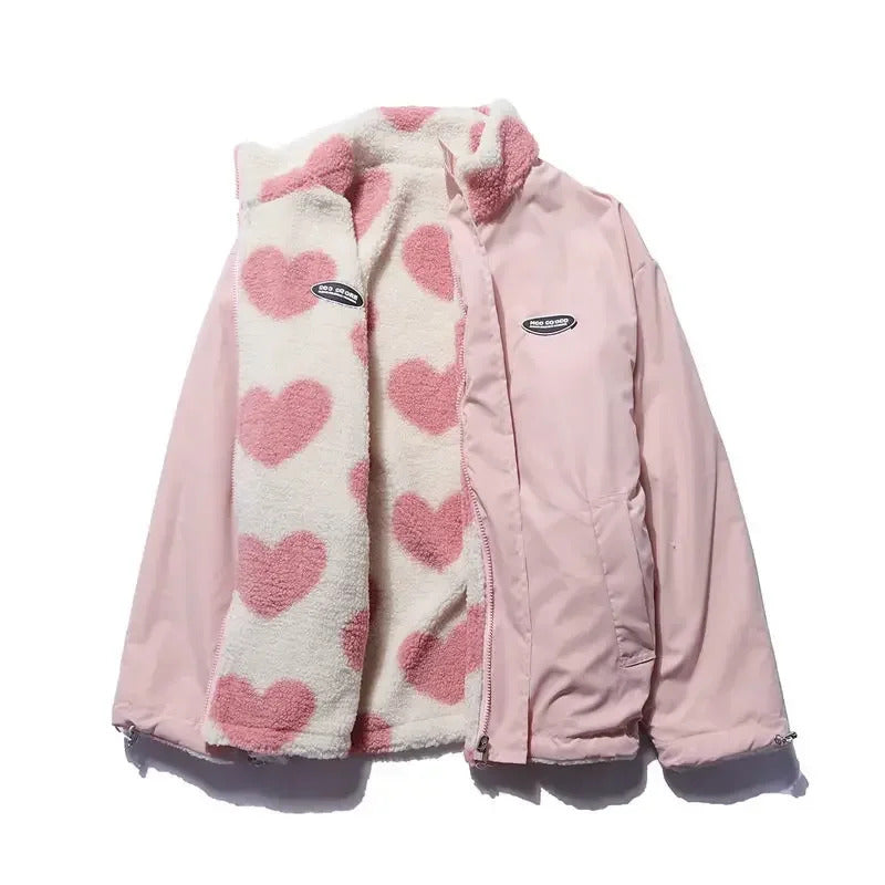 Daria Wendbare Jacke mit Herzchen