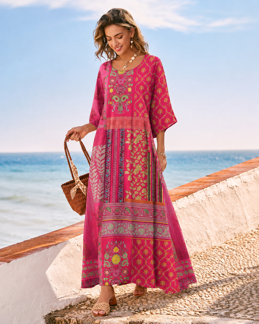 Micah | Boho Maxi Kleid