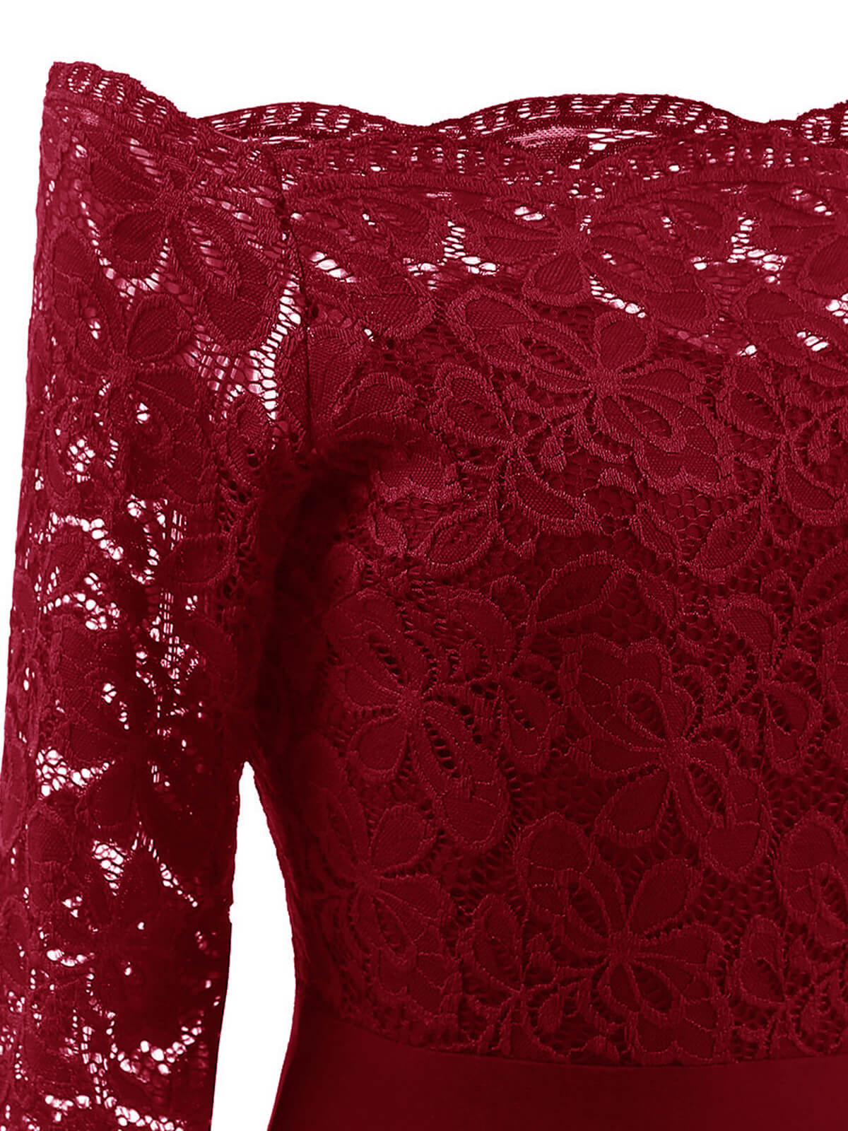 Lassie Damen Spitzenkleid – Elegantes schulterfreies Kleid mit Spitze