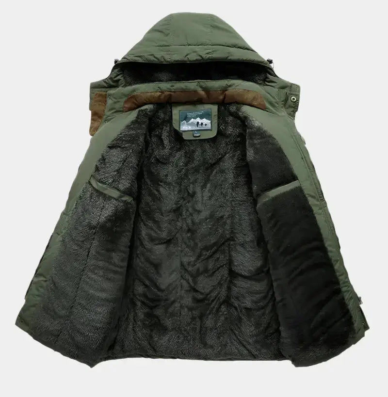 Warme Kapuzenjacke