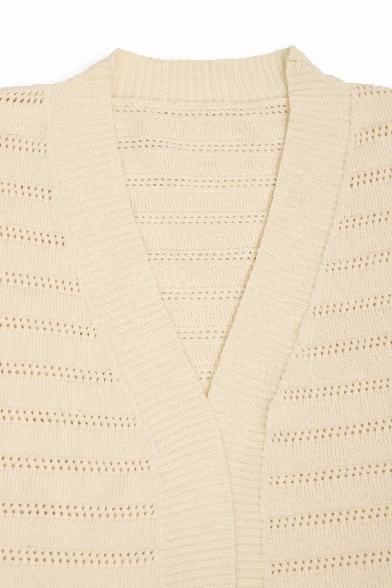 AROSA | Locker sitzender offener Strickcardigan mit langen Ärmeln
