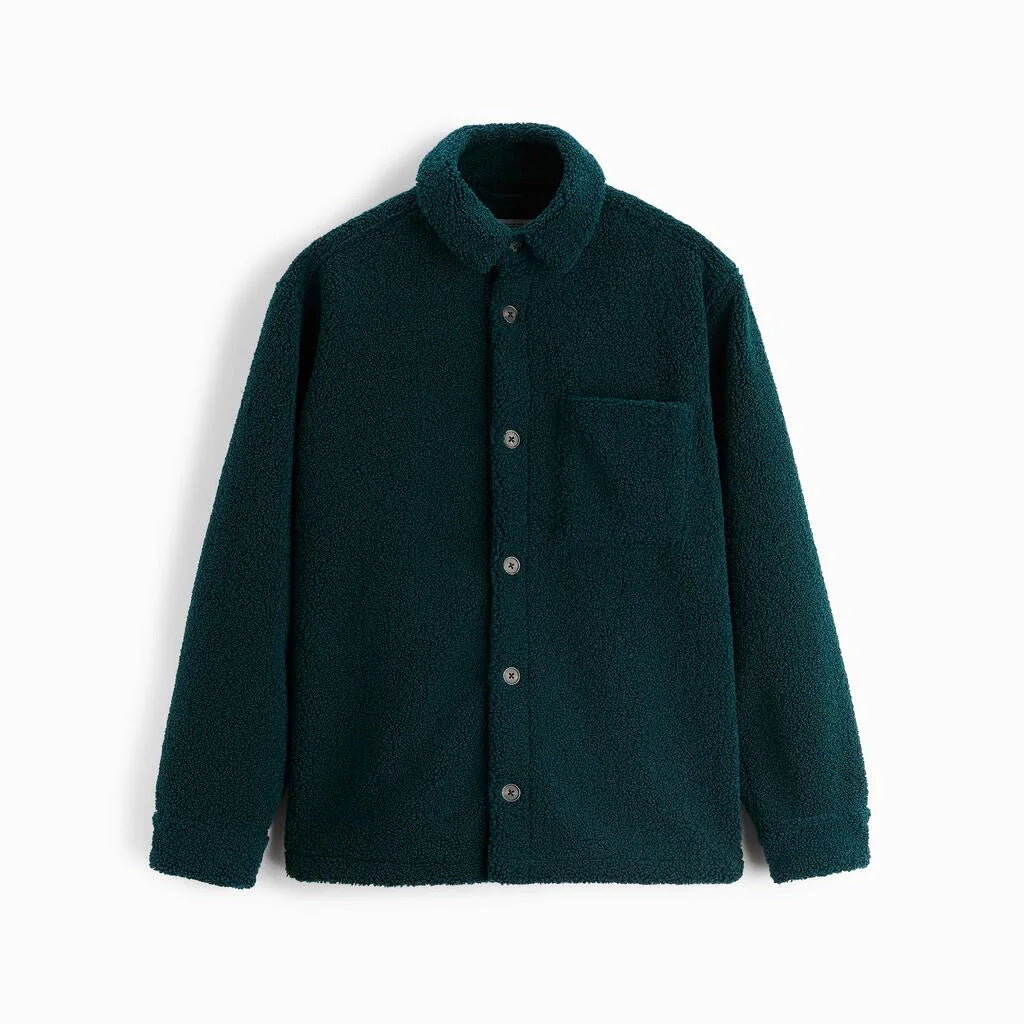 Felix | Teddyjacke mit Knopfleiste und Brusttasche