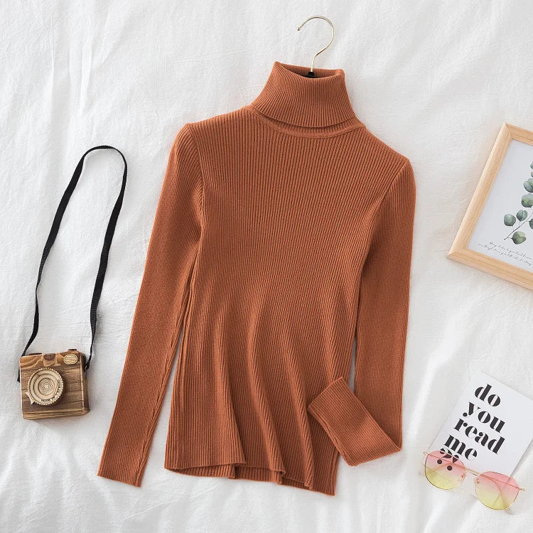 Damen Rollkragenpullover aus weichem Strick