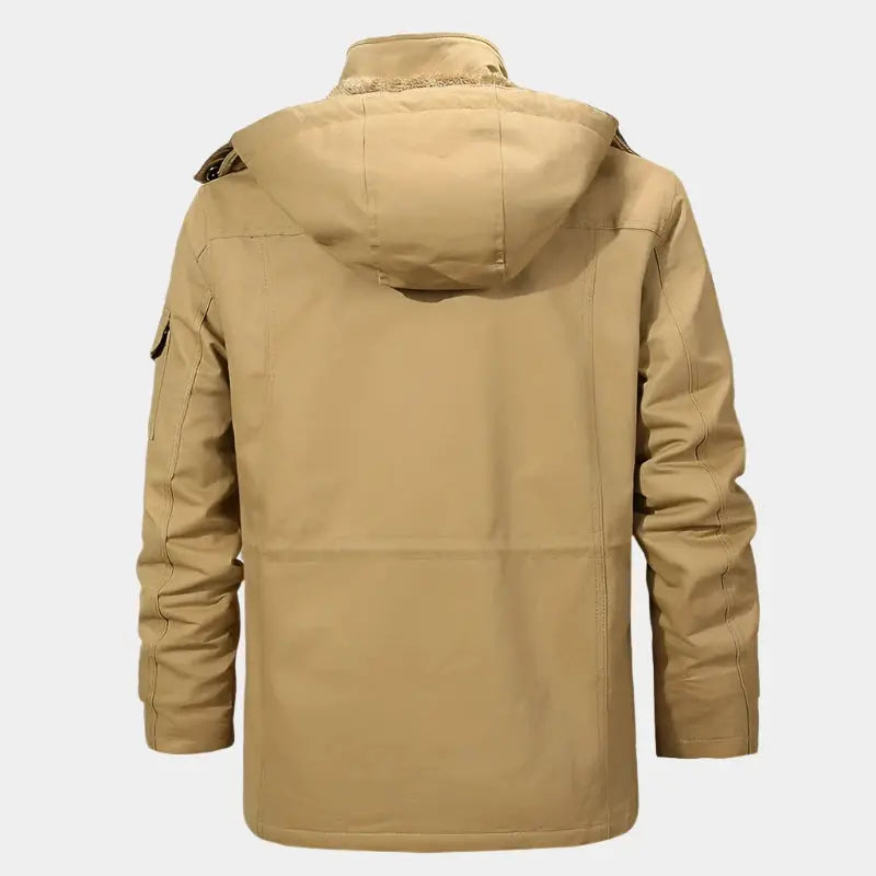 Fleece-Kapuzen-Bomberjacke