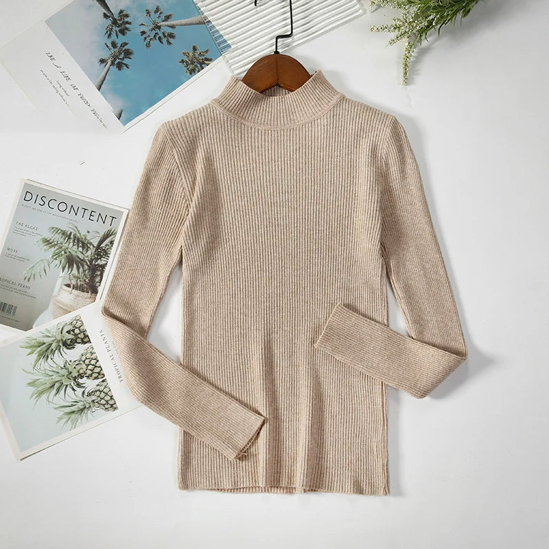 Damen Rollkragenpullover aus weichem Strick