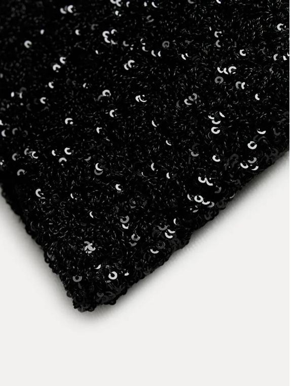 Damen Glitzerkleid – Elegantes Abendkleid mit Pailletten-Optik