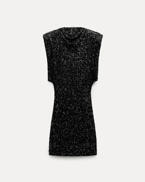 Damen Glitzerkleid – Elegantes Abendkleid mit Pailletten-Optik