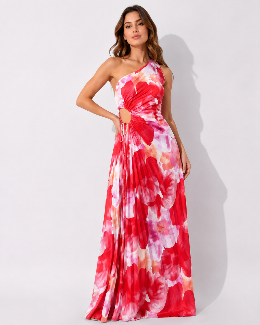 Schickes und raffiniertes langes Kleid
