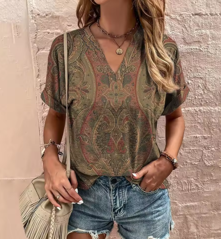 Laubgold Kurzarmshirt