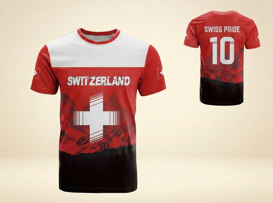 AROSA | Schweiz Fußballtrikot Unisex Schnelltrocknend