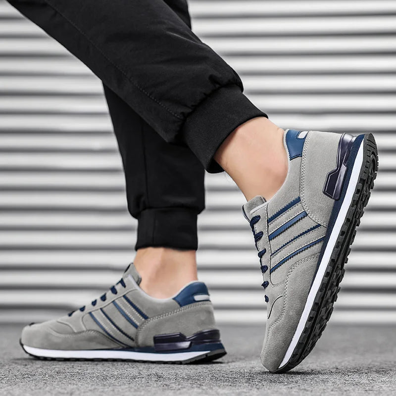 TIMO - Leder Herren Freizeitschuhe Casual, Atmungsaktiv