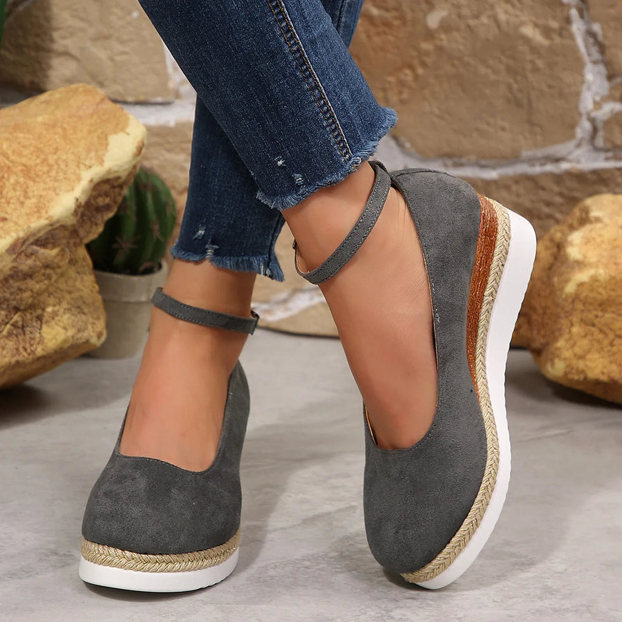 Laila | Modische Frühling Sommer Dicke Absatz Slip-On Damenschuhe