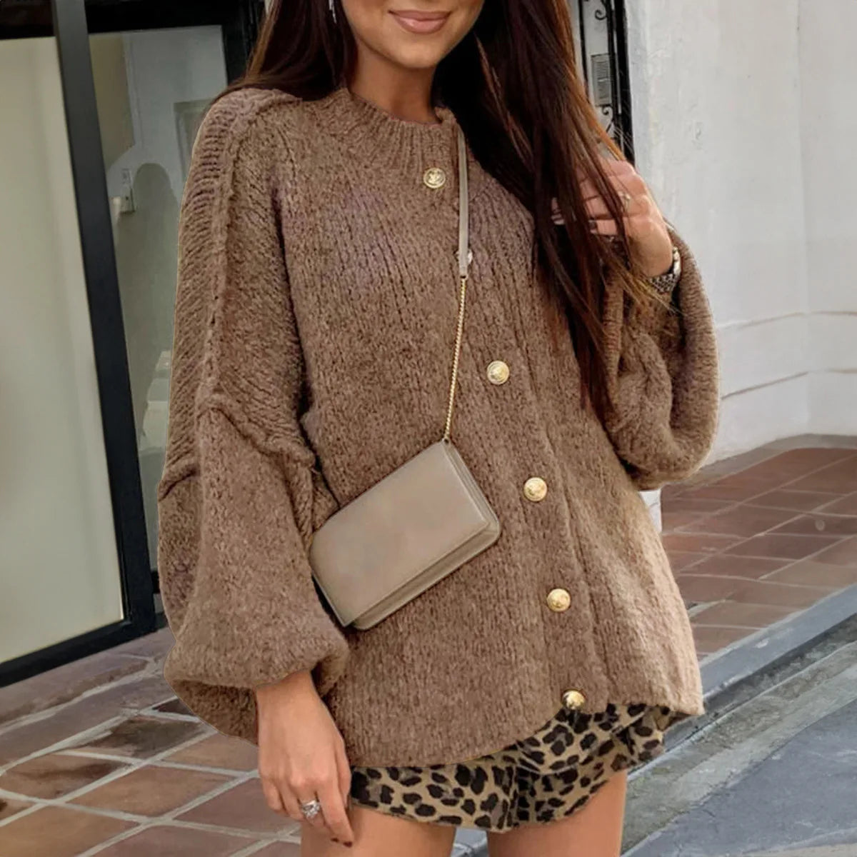 AROSA | Button-Down Hemd Langarm Pullover