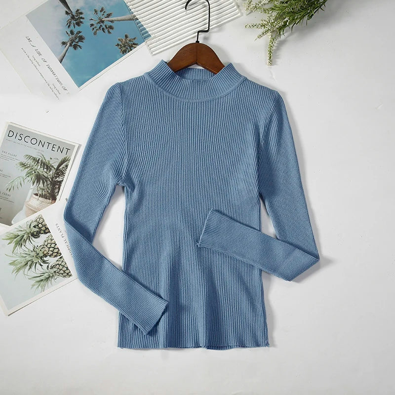 Damen Rollkragenpullover aus weichem Strick