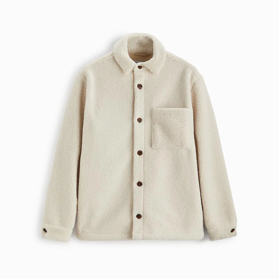 Felix | Teddyjacke mit Knopfleiste und Brusttasche