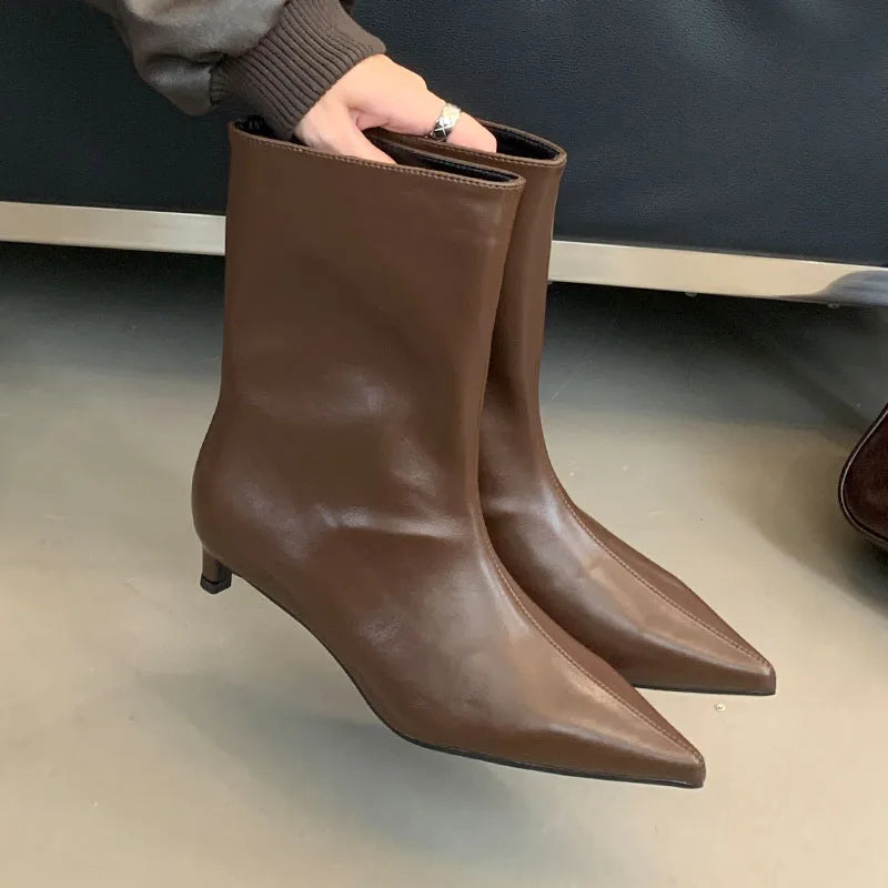 Lavena | Neue Mode Spitzzehen Damen Stiefel