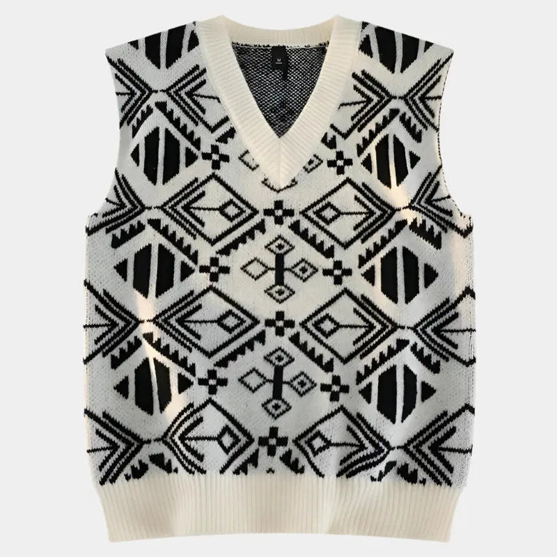 Akademische Retro-Strickweste